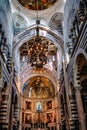 Beauty of interior of Pisa Cathedral