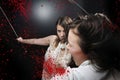 Beauty katana Killer girl Royalty Free Stock Photo