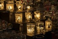 Lanterns on the christmas market