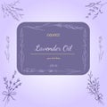 Beauty lavender skin care design. Graphic sketches with lavender. Vector illustration