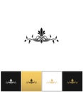 Beauty logo or beautiful floral vector icon