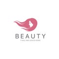 Beauty logo. An elegant logo for beauty, fashion and hairstyle related business. Easy to change color, size and text.