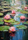 Beauty Lotus Blossom Background Summer Flower Green Lily Garden Plant Pink Water Pond Nature