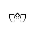 Beauty Lotus Logo Template Royalty Free Stock Photo