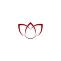 Beauty Lotus Logo Template Royalty Free Stock Photo