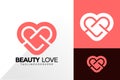 Beauty Love Logo Design, Abstract Logos Designs Concept for Template Royalty Free Stock Photo