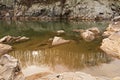 Beauty and magic of Potomac River waters in the Great Falls Park, Maryland, USA. Royalty Free Stock Photo