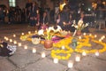 Beauty mexican altar in celebration of the Day of the Dead