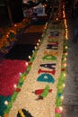 Beauty mexican altar in celebration of the Day of the Dead