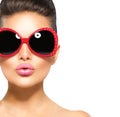 Beauty model girl wearing sunglasses Royalty Free Stock Photo