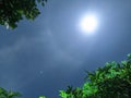 beauty of the moon light at night Royalty Free Stock Photo