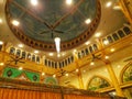 the beauty of the mosque with ornate calligraphy ornaments and beautiful lights