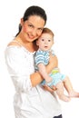 Beauty mother and her baby boy Royalty Free Stock Photo