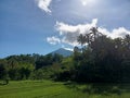 the beauty of Mount Batukaru seen from Bangsing village
