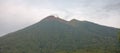 The beauty of mount Gamalama seen from Lake Tolire Besar, Ternate.