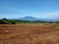 The beauty of Mount Salak seen from afar is Your majesty Royalty Free Stock Photo