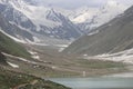 the beauty of naran lake and the glacier mountains