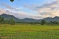 The beauty of natural scenery in rurar Klaten,Central Java. Royalty Free Stock Photo
