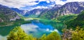 Beauty in nature - Alpine scenery and lake Hallstatt in Austrian