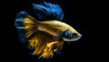 The beauty of nature aquatic elegance in a tropical fish generated by AI