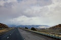 Desert Highway scenic desert landscape in Arizona Royalty Free Stock Photo
