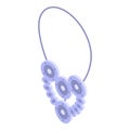 Beauty necklace icon, isometric style Royalty Free Stock Photo