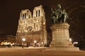 Beauty night light Notre Dame Royalty Free Stock Photo