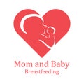 Beauty Nurse Lactating Mom Baby, Mommy Mother breastfeeding Lactation logo illustration