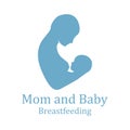 Beauty Nurse Lactating Mom Baby, Mommy Mother breastfeeding Lactation logo illustration