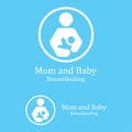 Beauty Nurse Lactating Mom Baby, Mommy Mother breastfeeding Lactation logo illustration