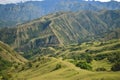 The beauty of Ollon with its green mountains in Toraja, Indonesia