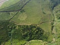 The beauty of the Panorama black tea plantation area Kaligua Paguyangan Brebes Indonesia