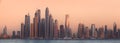 The beauty panorama of Dubai marina. UAE Royalty Free Stock Photo