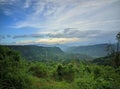 Beauty panorama in the village, indonesia mountains