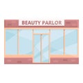 Beauty parlor icon cartoon vector. Interior salon