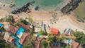 Beauty Pathem beach aerial view landscape, Goa state in India. Royalty Free Stock Photo