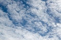 Beauty peaceful sky with white clouds great as background. Royalty Free Stock Photo