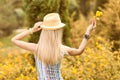 Beauty playful woman relax, garden, people outdoor Royalty Free Stock Photo