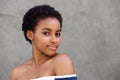 Beauty portrait of attractive young black woman Royalty Free Stock Photo