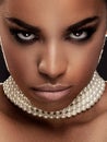 Beauty portrait of elegant african american woman. Royalty Free Stock Photo