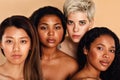 Beauty portrait of multiracial women