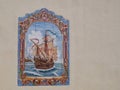 The beauty of Portugal - beautiful tiles with a sailboat in Lagos