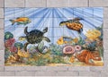 The beauty of Portugal - beautiful tiles with turtles in Lagos