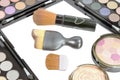 Beauty powder cosmetics and brush