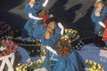 Beauty Queens on Float in Rose Bowl Parade, Pasadena, California Royalty Free Stock Photo