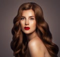 Beauty Redhead Woman with Healthy Hair Royalty Free Stock Photo