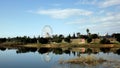 The beauty of the reservoirs of Israel. Lake in Rishon Lyceon. Royalty Free Stock Photo