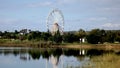 The beauty of the reservoirs of Israel. Lake in Rishon Lyceon. Royalty Free Stock Photo