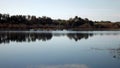The beauty of the reservoirs of Israel. Lake in Rishon Lyceon. Royalty Free Stock Photo