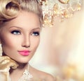 Beauty retro woman Royalty Free Stock Photo